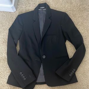 Express black fitted blazer